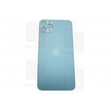 Задняя крышка iPhone 11 Pro Max silver (белый) с увеличенным вырезом под камеру