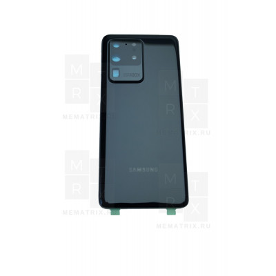Задняя крышка для Samsung Galaxy S20 Ultra (G988B) Черный Премиум