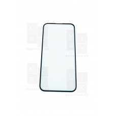 Защитное стекло (Оптима) для iPhone 14 Pro Max Черное (Закалённое, полное покрытие)