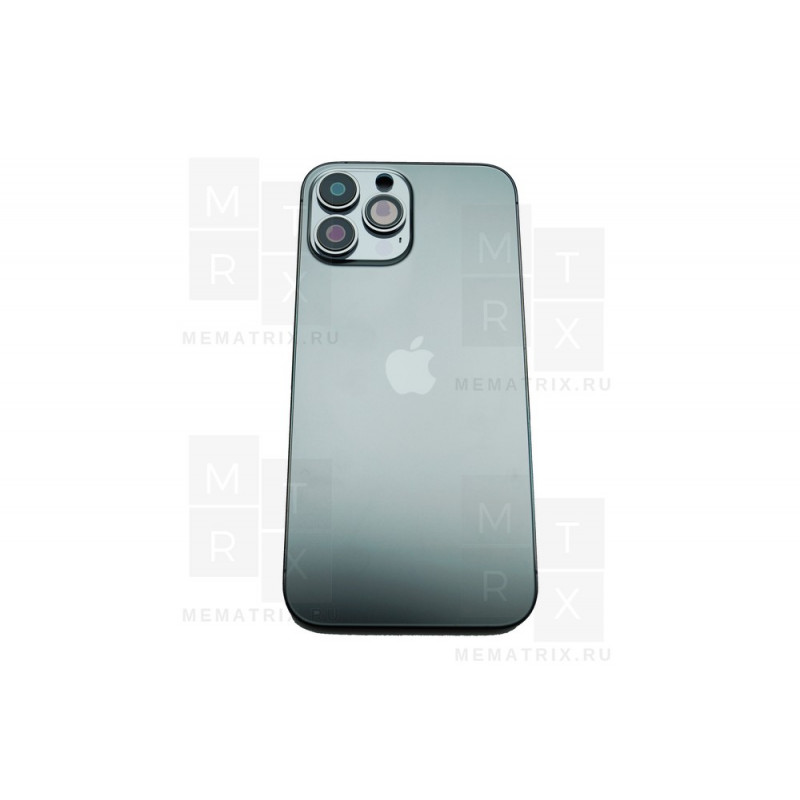 Задняя крышка (корпус) iPhone 13 Pro MAX graphite (черный) в сборем
