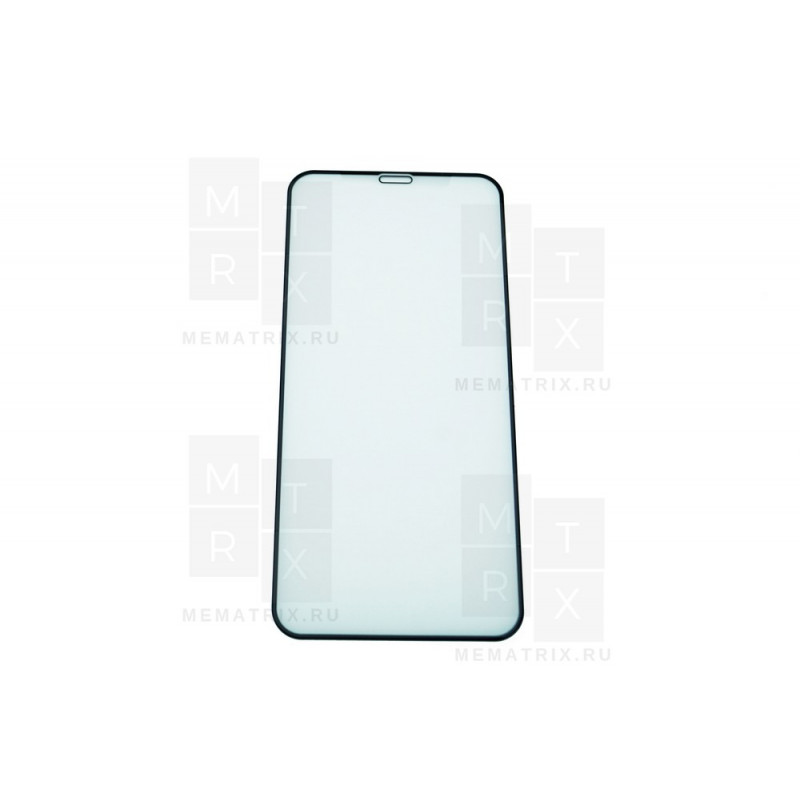Защитное стекло (Матовое) для iPhone X, Xs, 11 Pro Черное (Закалённое, полное покрытие)