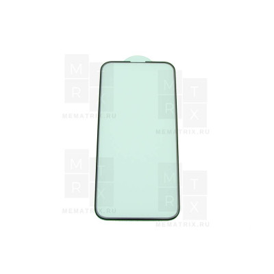 Защитное стекло (Премиум) для iPhone 13 mini Черное (Закалённое+, полное покрытие)