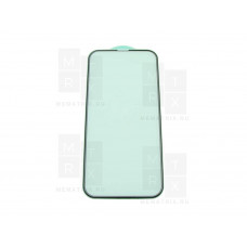 Защитное стекло (Премиум) для iPhone 13 Pro Max, 14 plus Черное (Закалённое+, полное покрытие)