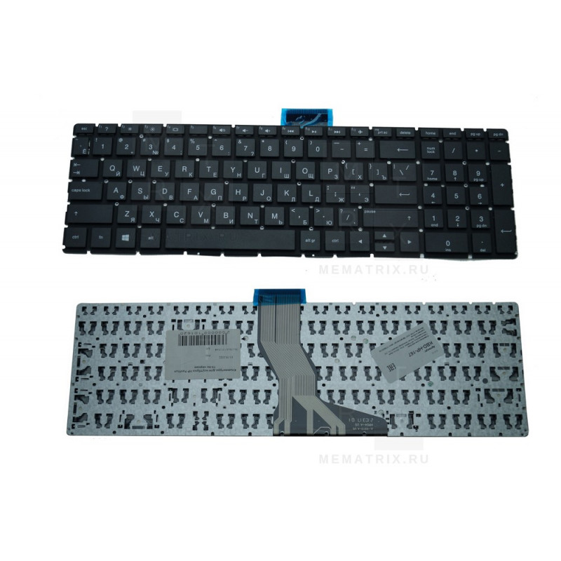 Клавиатура для ноутбука HP Pavilion 15-bs черная