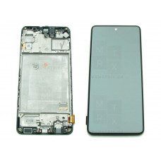 Samsung M31s (M317F) тачскрин + экран (модуль) черный OR с рамкой