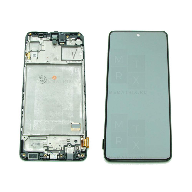 Samsung M31s (M317F) тачскрин + экран (модуль) черный OR с рамкой