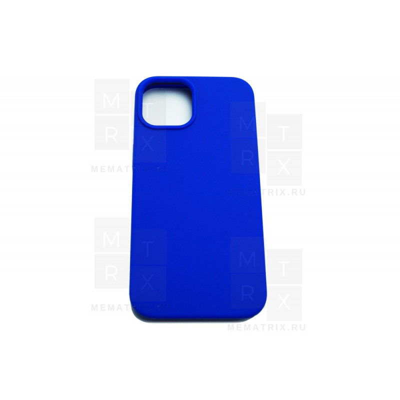 Чехол-накладка Soft Touch для iPhone 14 Синий