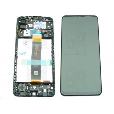 Samsung A12 Nacho (A127F) тачскрин + экран (модуль) черный OR с рамкой