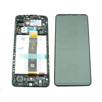 Samsung Galaxy A12 Nacho (A127F) тачскрин + экран (модуль) черный OR с рамкой
