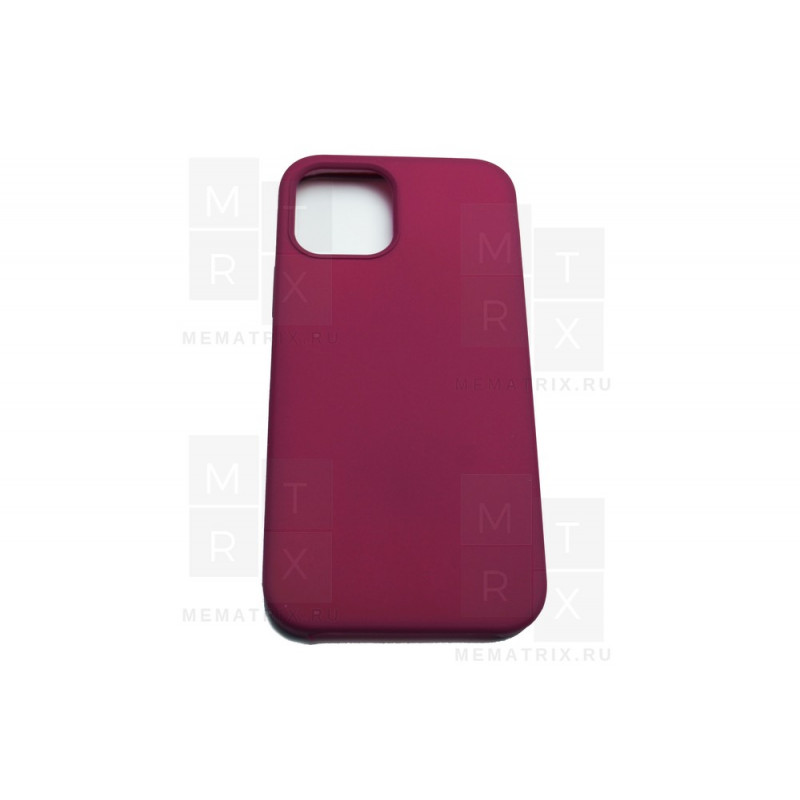 Чехол-накладка Soft Touch для iPhone 12, 12 Pro Бордовый