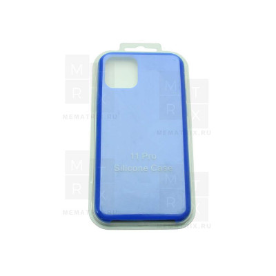 Чехол-накладка Soft Touch для iPhone 11 Pro Синий