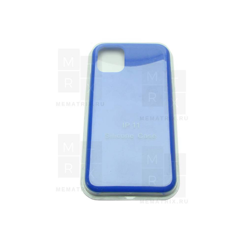 Чехол силиконовый для iPhone 11 Синий