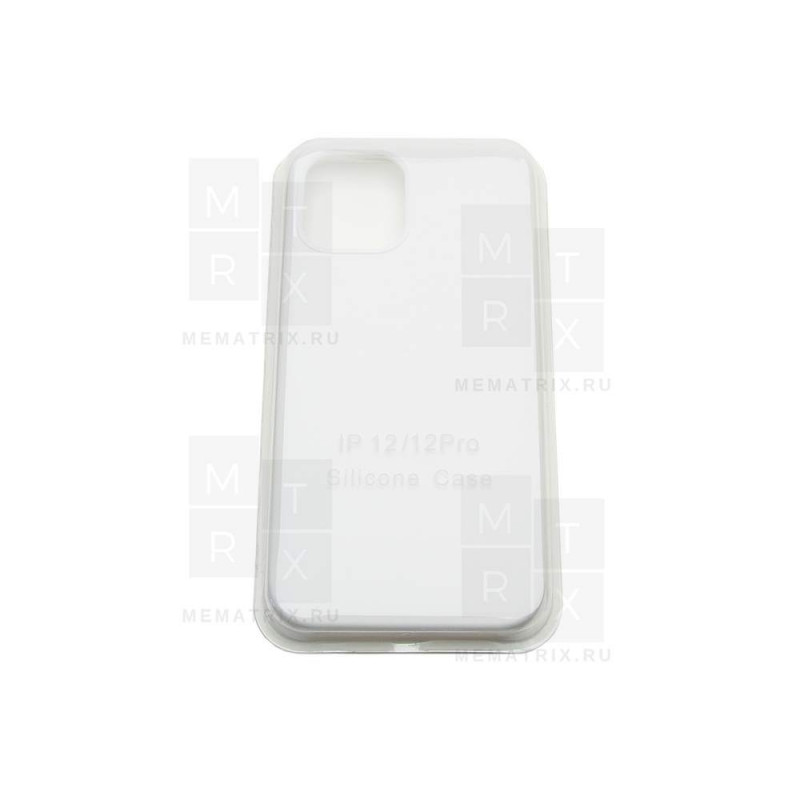 Чехол силиконовый для iPhone 12, 12 Pro Белый