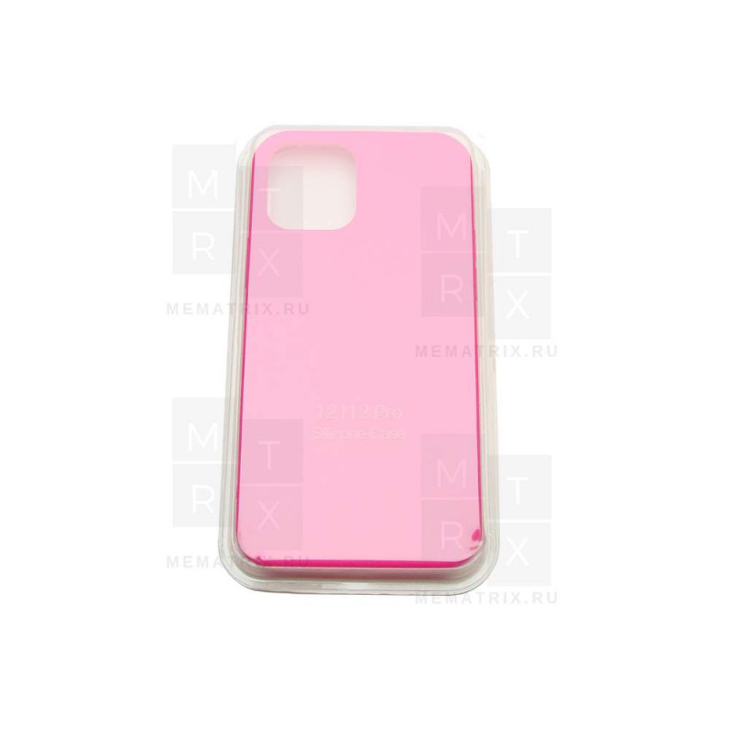 Чехол-накладка Soft Touch для iPhone 12, 12 Pro Розовый