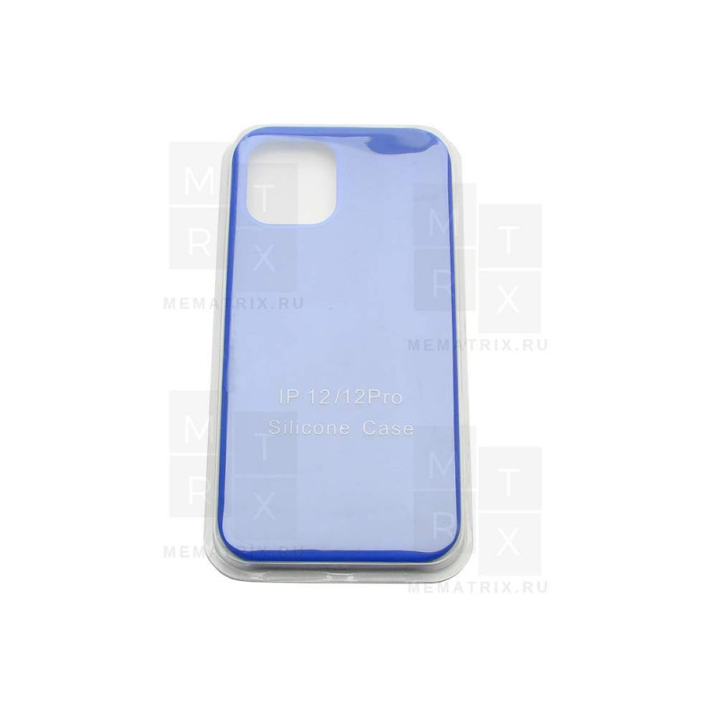 Чехол-накладка Soft Touch для iPhone 12, 12 Pro Синий