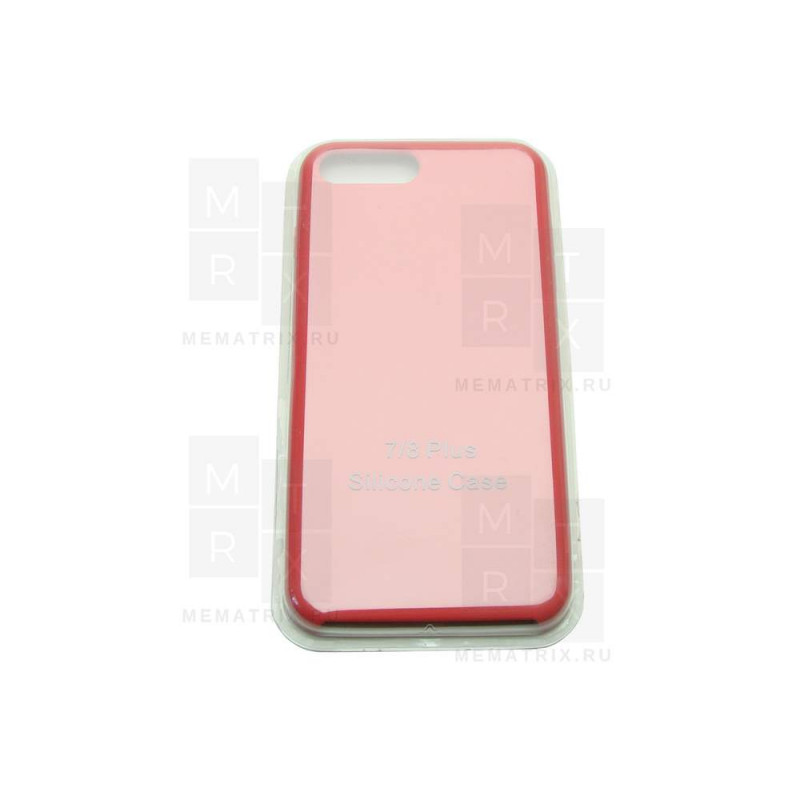 Чехол-накладка Soft Touch для iPhone 7 Plus, 8 Plus Красный