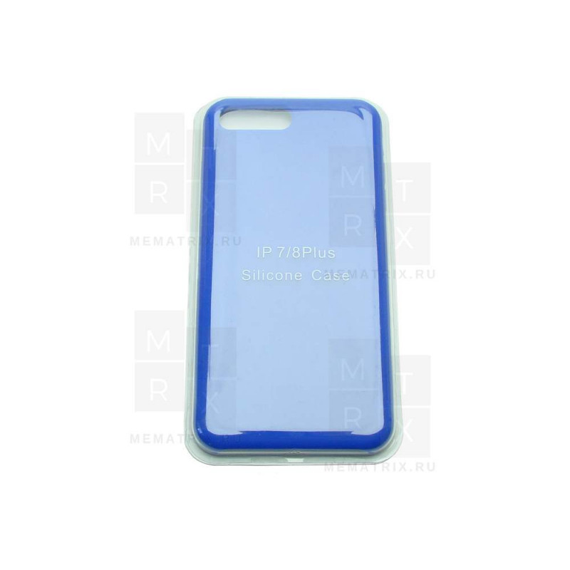 Чехол-накладка Soft Touch для iPhone 7 Plus, 8 Plus Синий