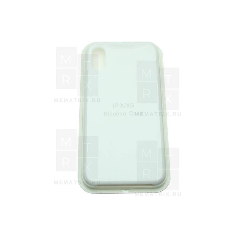 Чехол-накладка Soft Touch для iPhone X, Xs Белый