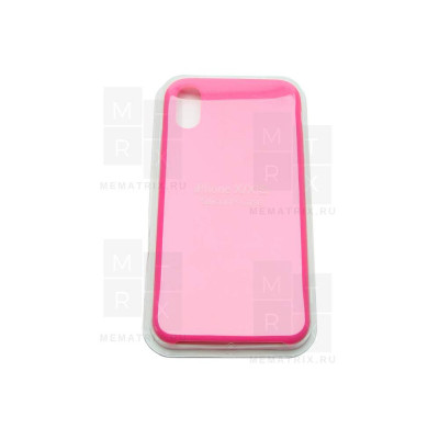 Чехол-накладка Soft Touch для iPhone X, Xs Розовый