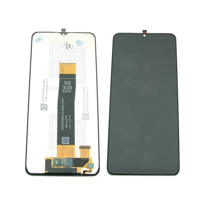 Samsung A12 Nacho (A127F) тачскрин + экран (модуль) черный