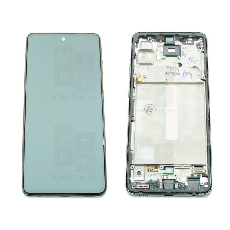 Samsung Galaxy A52, A52 5G, A52s 5G (A525F, A526B, A528B) тачскрин + экран (модуль) черный OR с рамкой