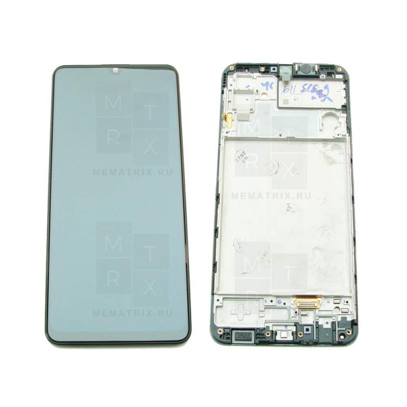 Samsung M32 (M325F) тачскрин + экран (модуль) черный OR с рамкой