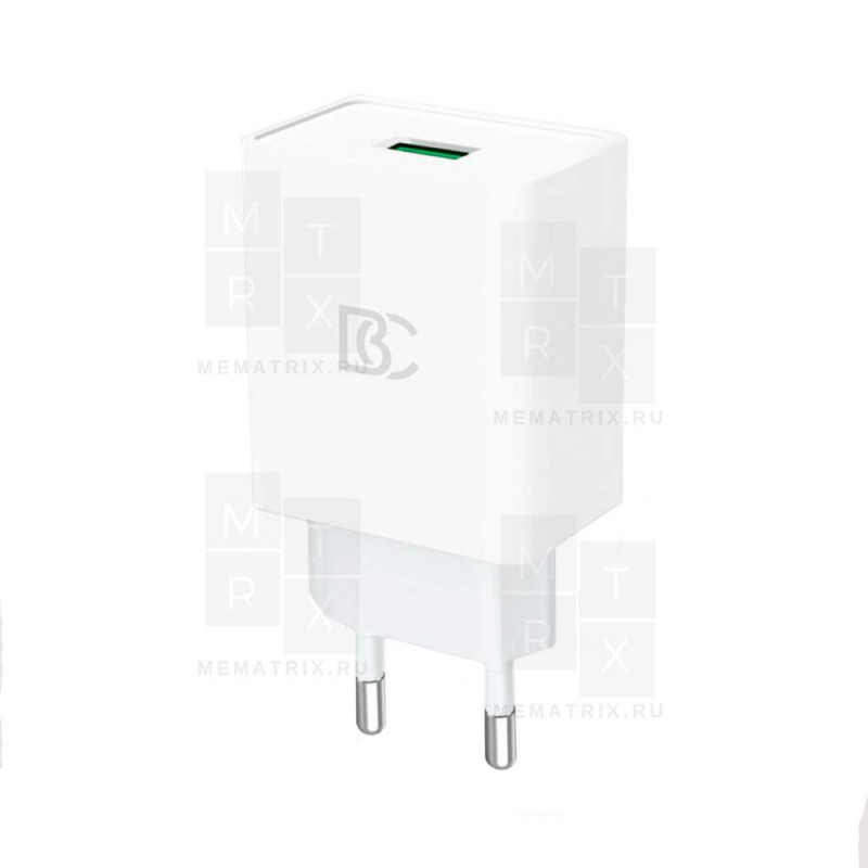 Сетевое зарядное устройство USB BC C56 ( 2A, QС3.0 ) Белый