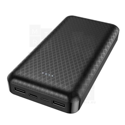 Внешний Аккумулятор (Power Bank) Borofone BJ3 10000 mAh (2A, 2 USB, MicroUSB, Type-C) Черный