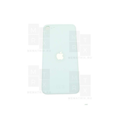 Задняя крышка для iPhone SE (2020) белый с увеличенным вырезом под камеру OR