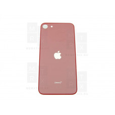Задняя крышка для iPhone SE (2020) красный с увеличенным вырезом под камеру OR