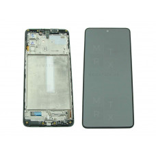Samsung Galaxy M52 5G (M526B) тачскрин + экран (модуль) черный OR с рамкой