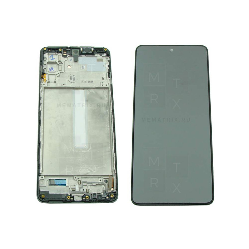 Samsung Galaxy M52 5G (M526B) тачскрин + экран (модуль) черный OR с рамкой