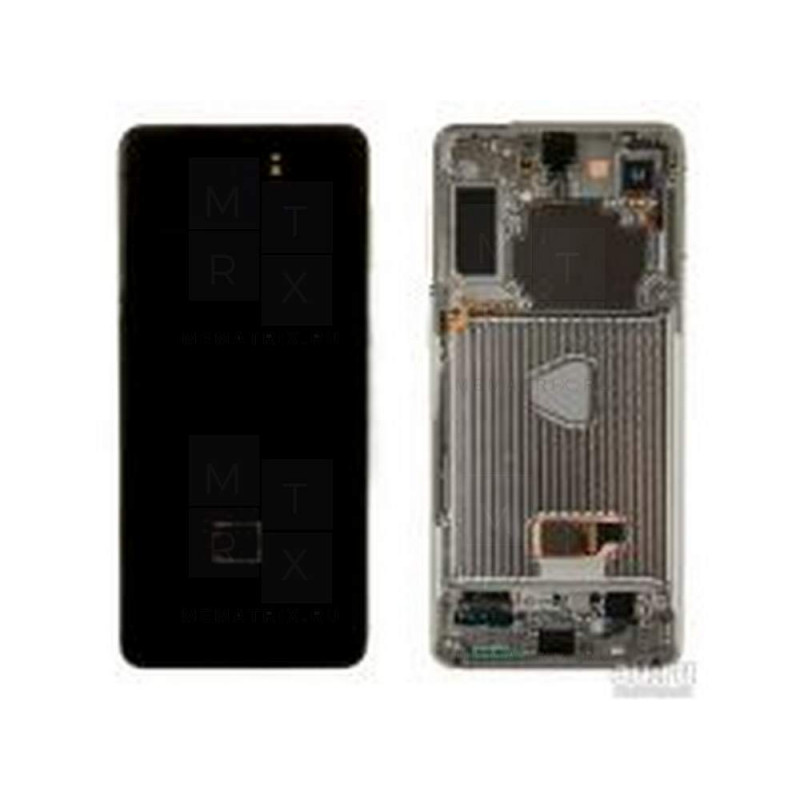 Samsung S21 (G991B) тачскрин + экран (модуль) Серый OR