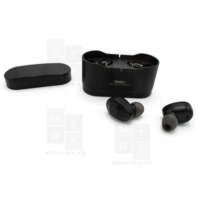 Беспроводные наушники Bluetooth Remax TWS-22 (вакуумные) Черный