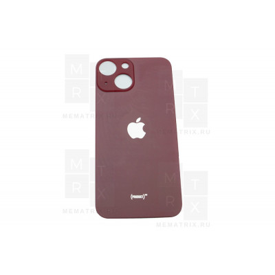Задняя крышка iPhone 13 Mini red (красная) с широким отверстием