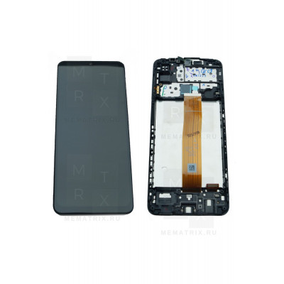 Samsung Galaxy M12 (M127F) тачскрин + экран (модуль) черный OR с рамкой Ref