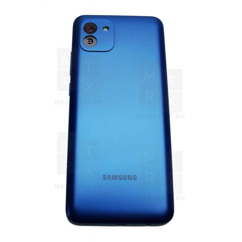 Задняя крышка для Samsung A03 (A035F) Синий