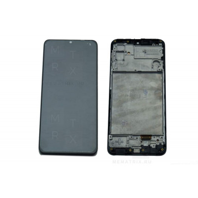 Samsung Galaxy M32 (M325F) тачскрин + экран (модуль) черный Amoled с рамкой