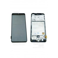 Samsung A41 (A415F) тачскрин + экран (модуль) черный Amoled