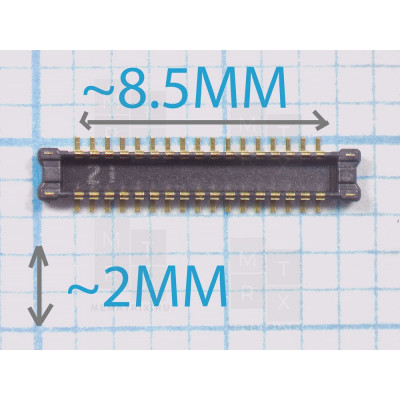 Коннектор LCD Samsung Galaxy A10 (A105) (34 pin)