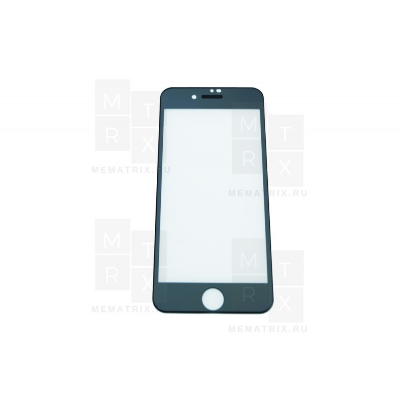 Защитное стекло с сеткой динамика для iPhone 7, 8, SE (2020), SE (2022) Черное