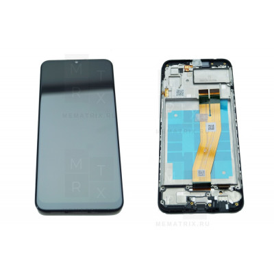 Samsung Galaxy A03 (A035F) тачскрин + экран (модуль) черный OR с рамкой