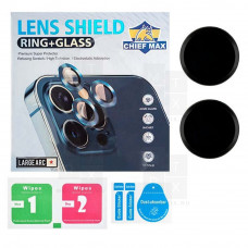 Защитное стекло линзы камеры для iPhone 13, 13 mini (комплект 2 шт.) черное