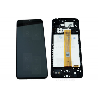 Samsung Galaxy A12 (A125F) тачскрин + экран (модуль) черный OR с рамкой