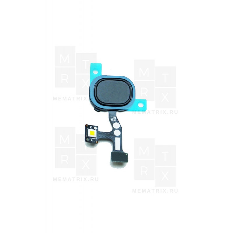 Шлейф для Samsung M31 M315F сканер отпечатка пальцев Черный