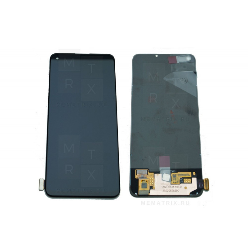 Realme 8 4G (RMX3085) тачскрин + экран (модуль) черный Amoled