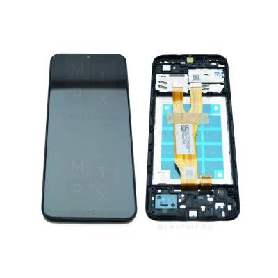 Samsung Galaxy A03 Core (A032F) тачскрин + экран (модуль) черный OR с рамкой