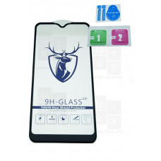 Защитное стекло (Премиум) для Samsung Galaxy A01, M01, A015F, M015F Черное