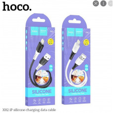 Кабель USB - Lightning (для iPhone) Hoco X82 (силикон) Черный