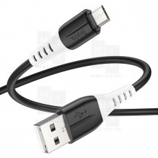 Кабель USB - MicroUSB Hoco X82 (силикон) Черный